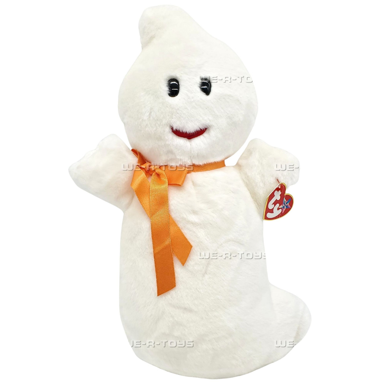 Ty Beanie Buddies Spooky the Ghost Halloween Plush 2001 We-R-Toys