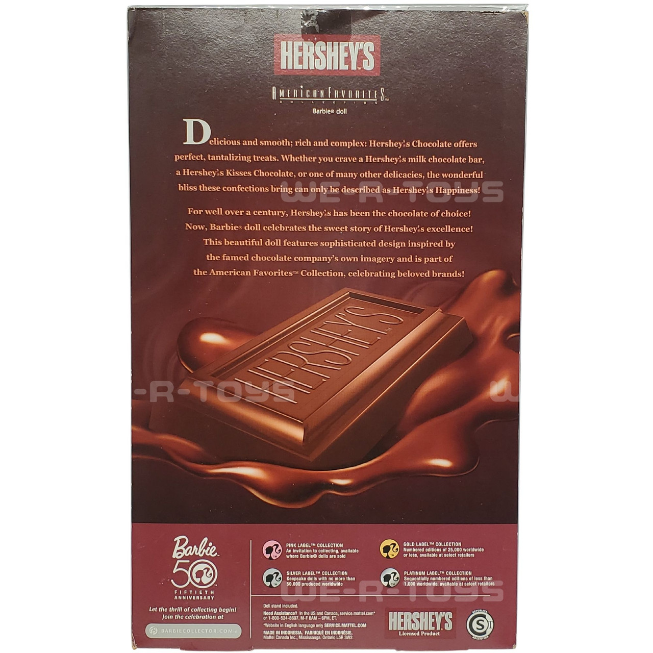 Hershey’s American Favorites Barbie レア Hershey's Barbie Doll American Favorites Collection Silver Label