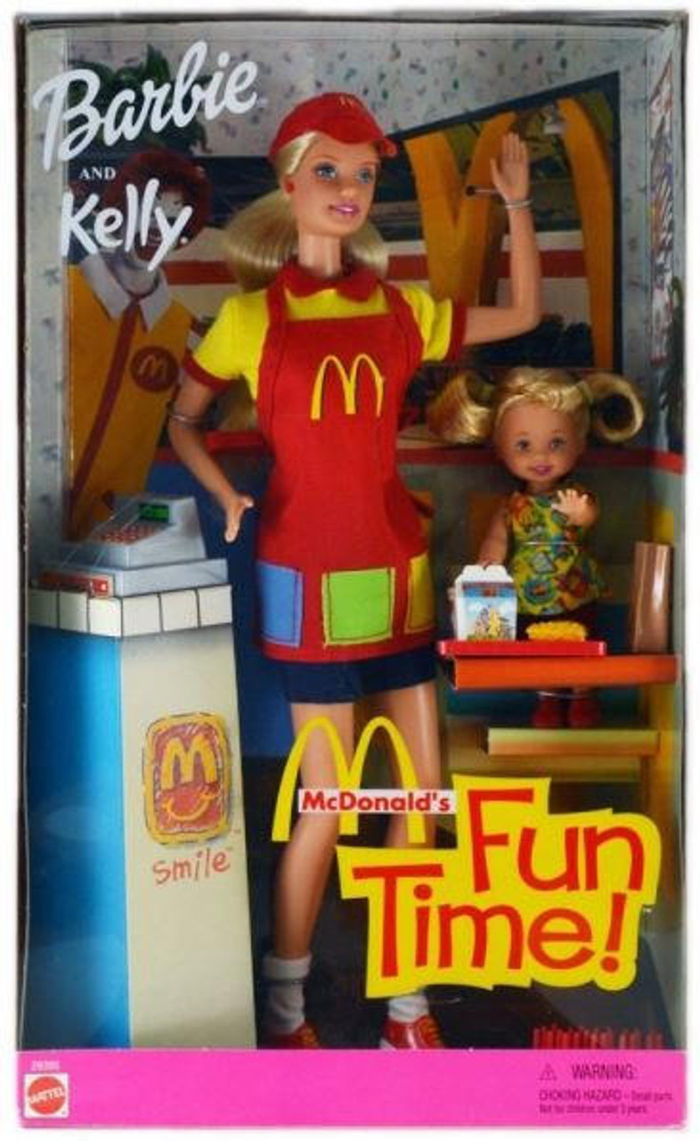 Barbie and Kelly McDonald's Fun Time! Doll Set 2001 Mattel 29395