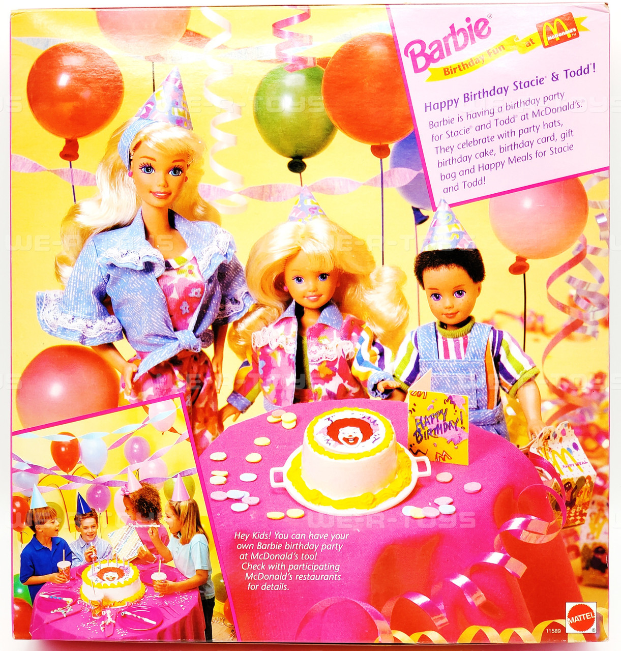 Barbie Birthday Fun at McDonald's A Party for Stacie Todd! Dolls