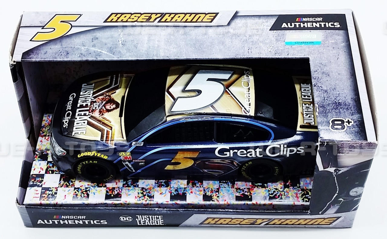 NASCAR Authentics Kasey Kahne 5 Justice League Great Clips Vehicle 2017 NRFB