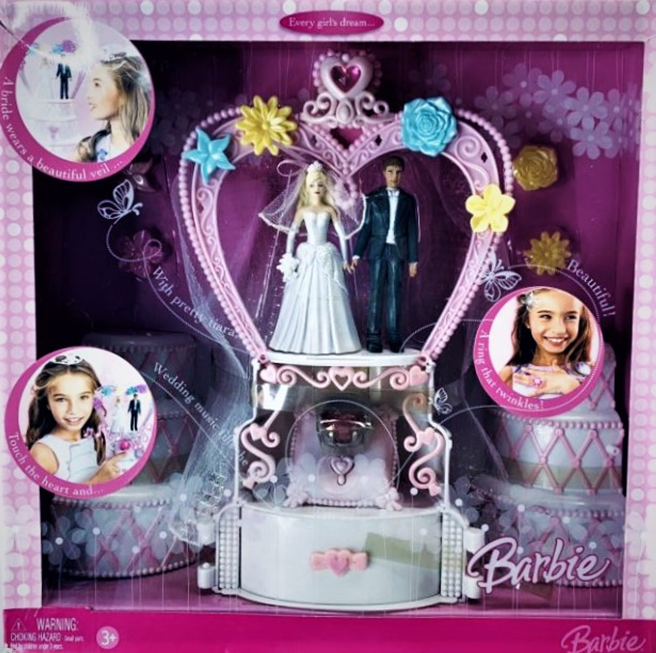 Barbie Wedding Bouquet 2003 Edition Doll with White Wedding Dress with Cake:  Amazon.de: Toys