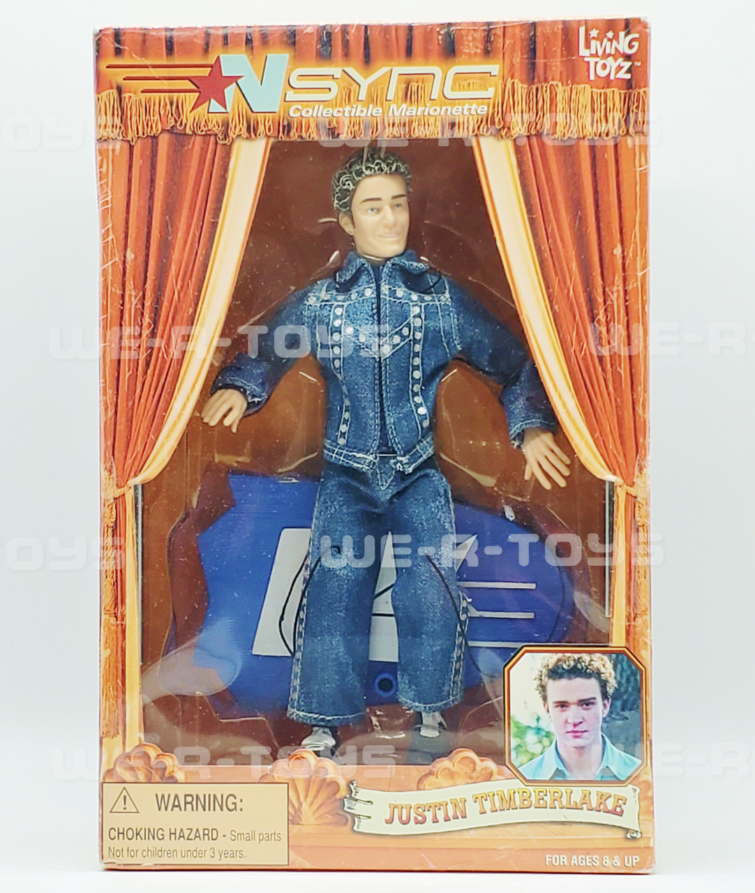 NSYNC Marionette Justin Timberlake Doll Living Toys No Strings