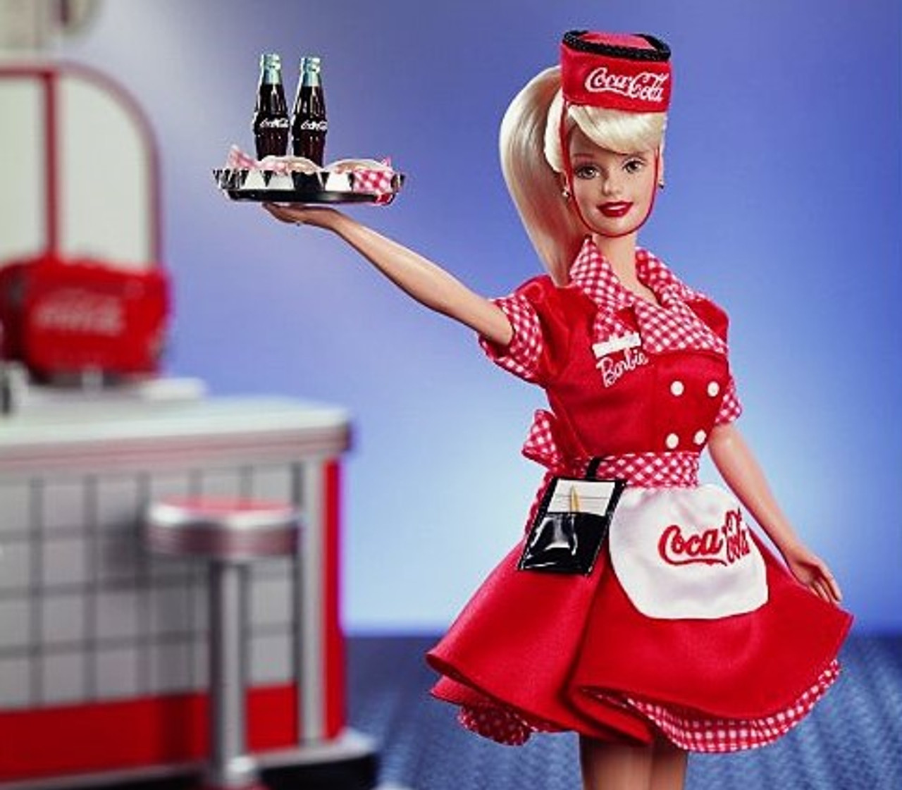 Coca-Cola Barbie Carhop Waitress Doll Collector Edition 1998