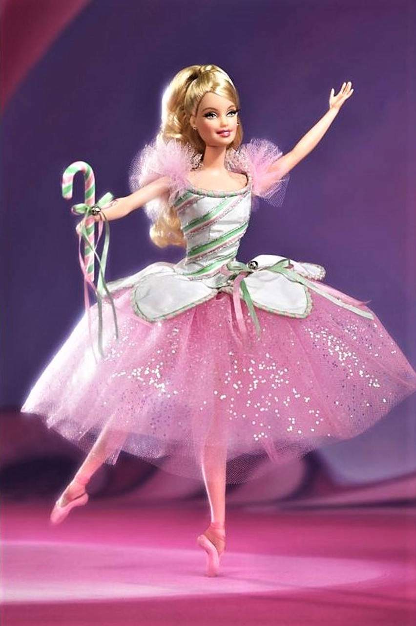 Barbie Peppermint Candy Cane Doll from The Nutcracker 2002 Mattel