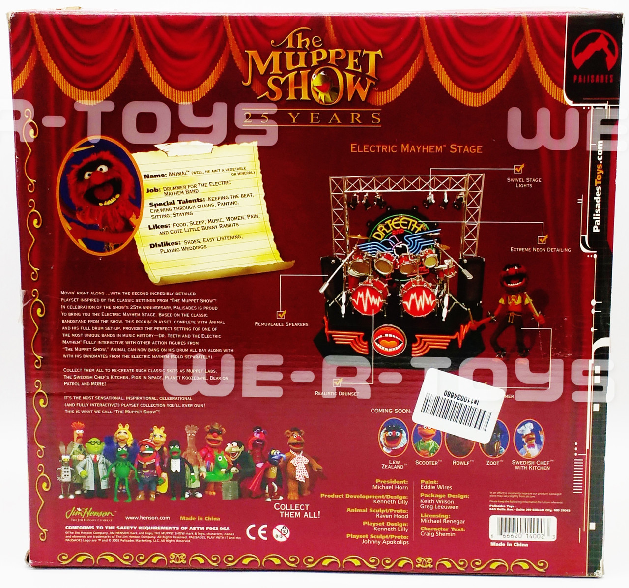 マペットショー★アニマルとエレクトリックメイヘムステージセット The Muppets Show 25 years Electric Mayhem Stage With Animal