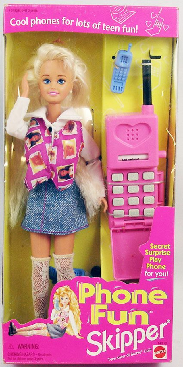 バービー人形③　スキッパー　Phone Fun Skipper Phone Fun Skipper Doll - 14312 BarbiePedia