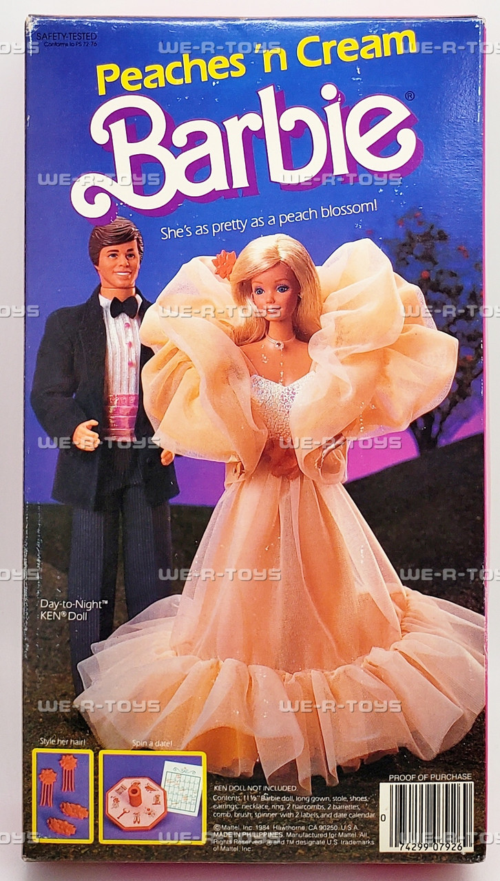 Vintage Peaches 'n Cream Barbie Doll 1984 Mattel No. 7926 NRFB