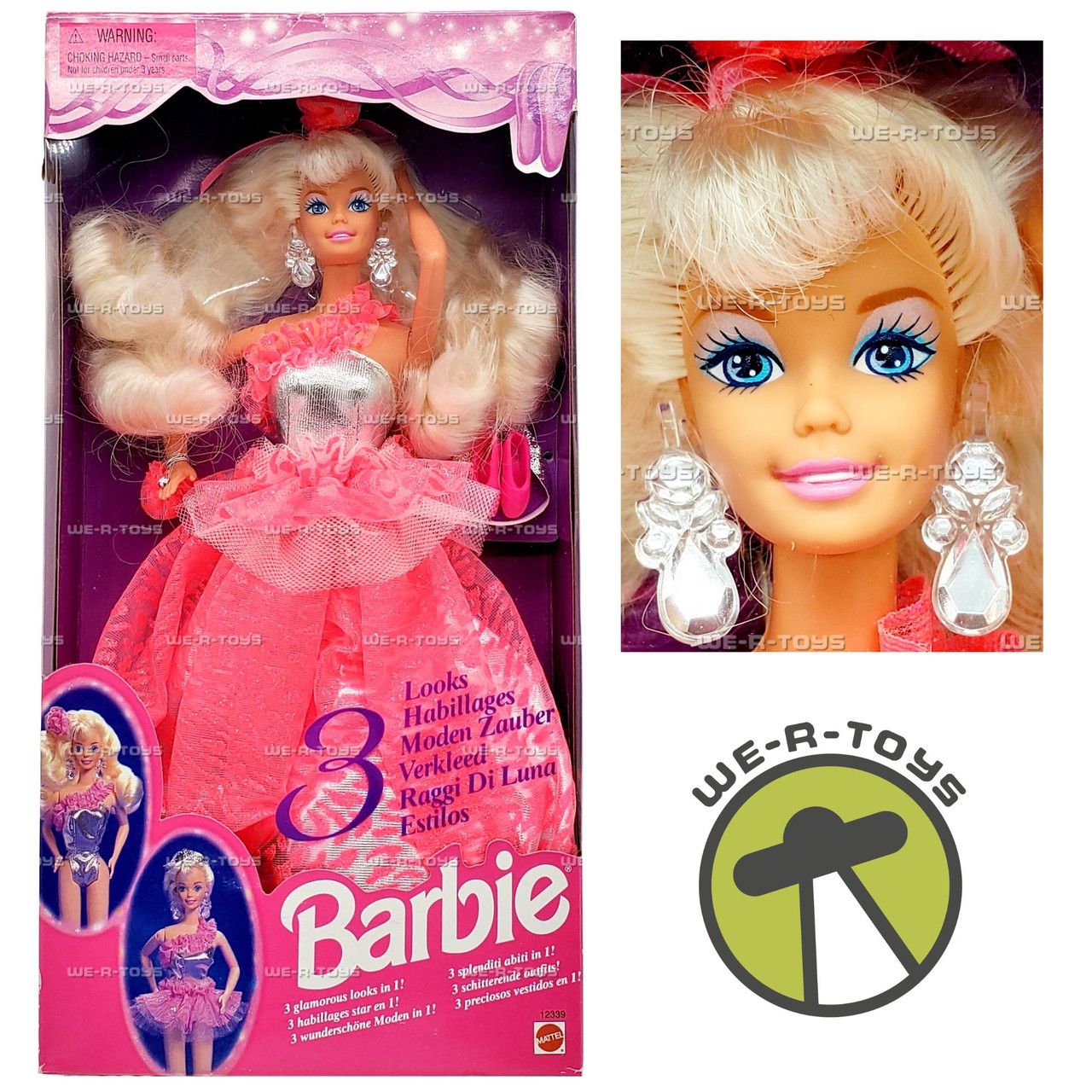 Barbie 3 Looks Doll 1994 Mattel 12339 - We-R-Toys
