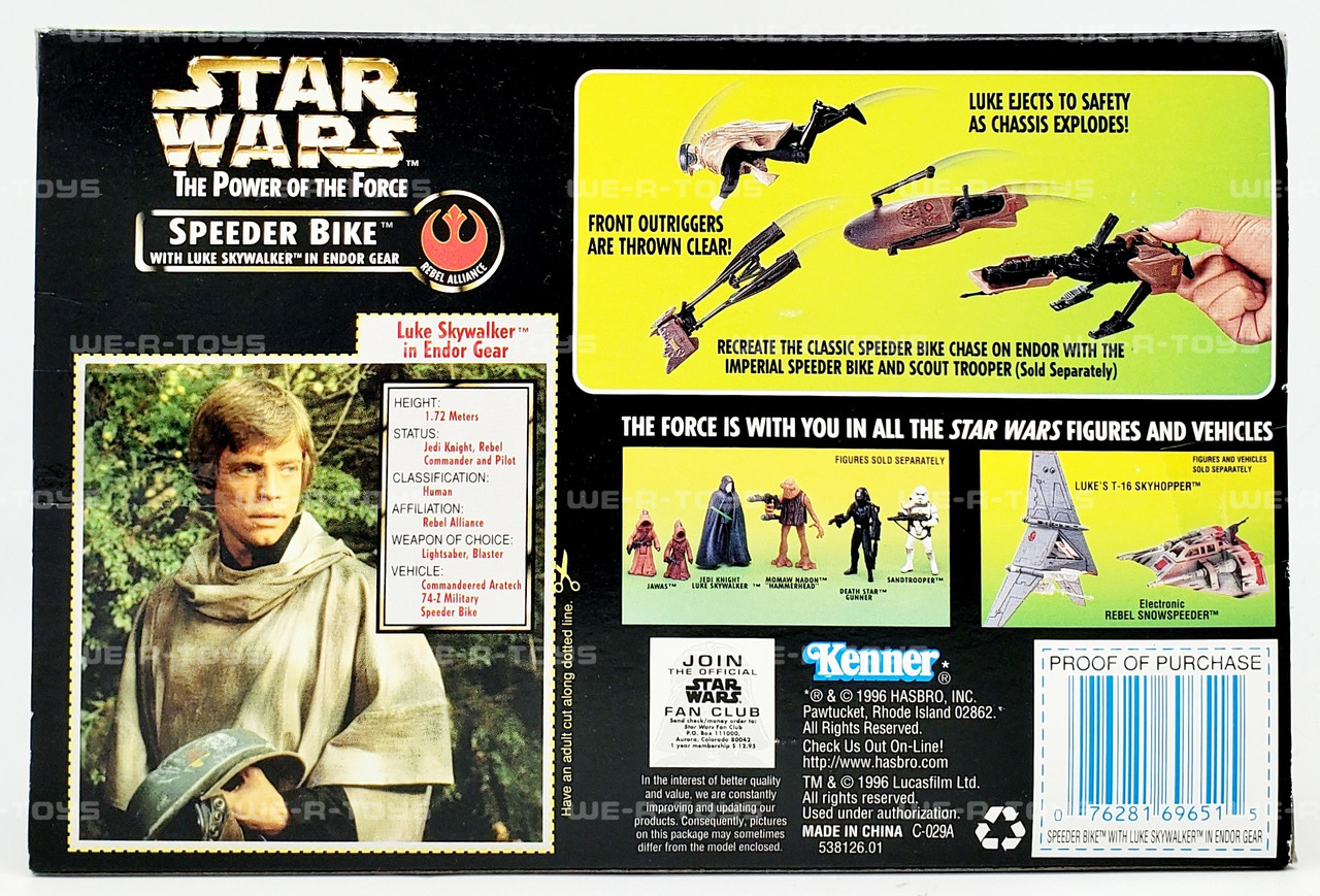 Star Wars The Power of the Force Speeder Bike with Luke Skywalker