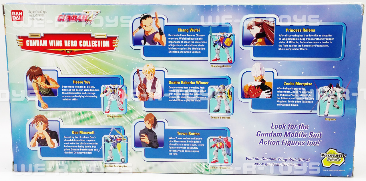 Mobile Suit Gundam Wing Hero Collection 7 Figure Set 1995