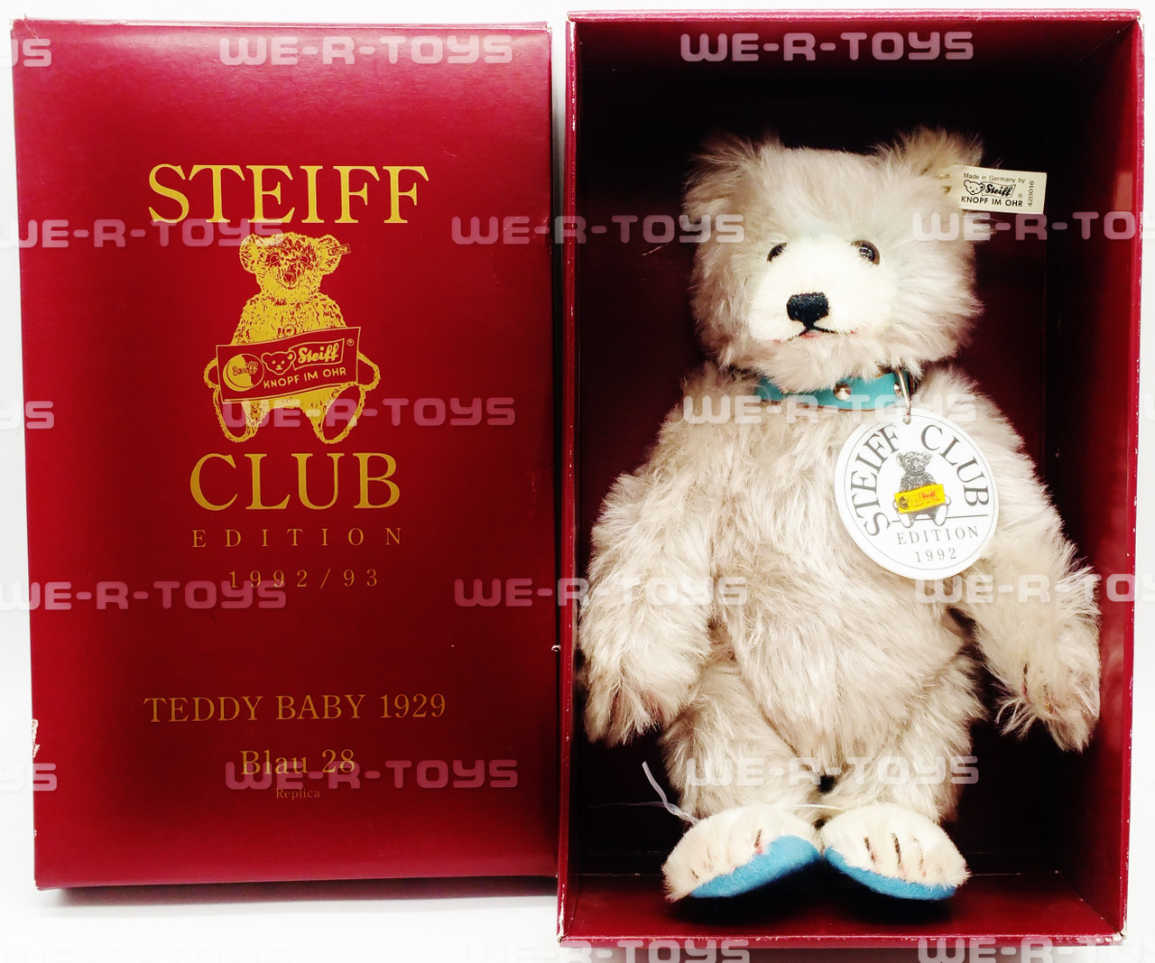 Steiff Club 1992/93 Edition Replica Teddy Baby 1929 Blue 28 Bear No.420016  USED