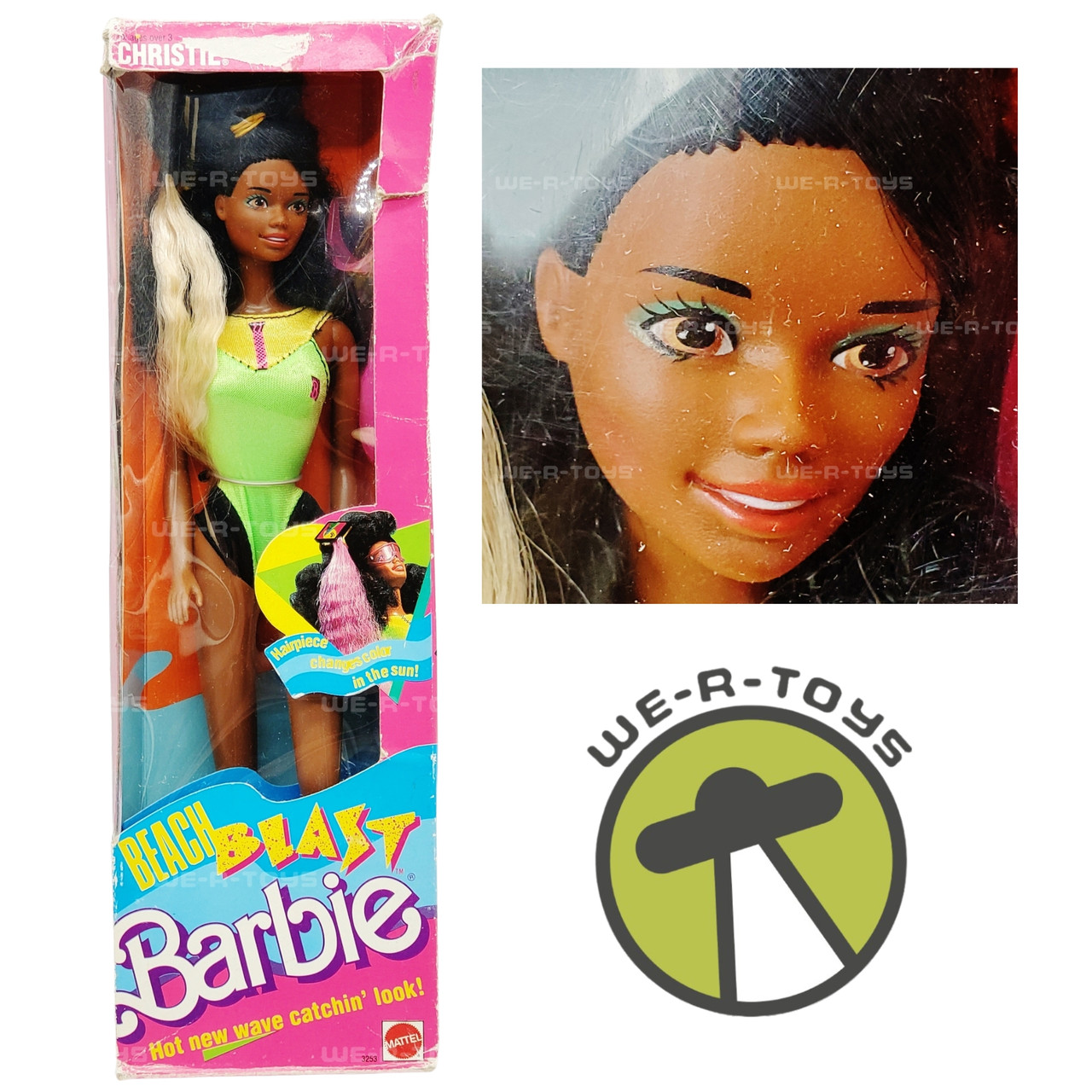 Barbie Beach Blast Christie Doll with Color Changing Hair 1989