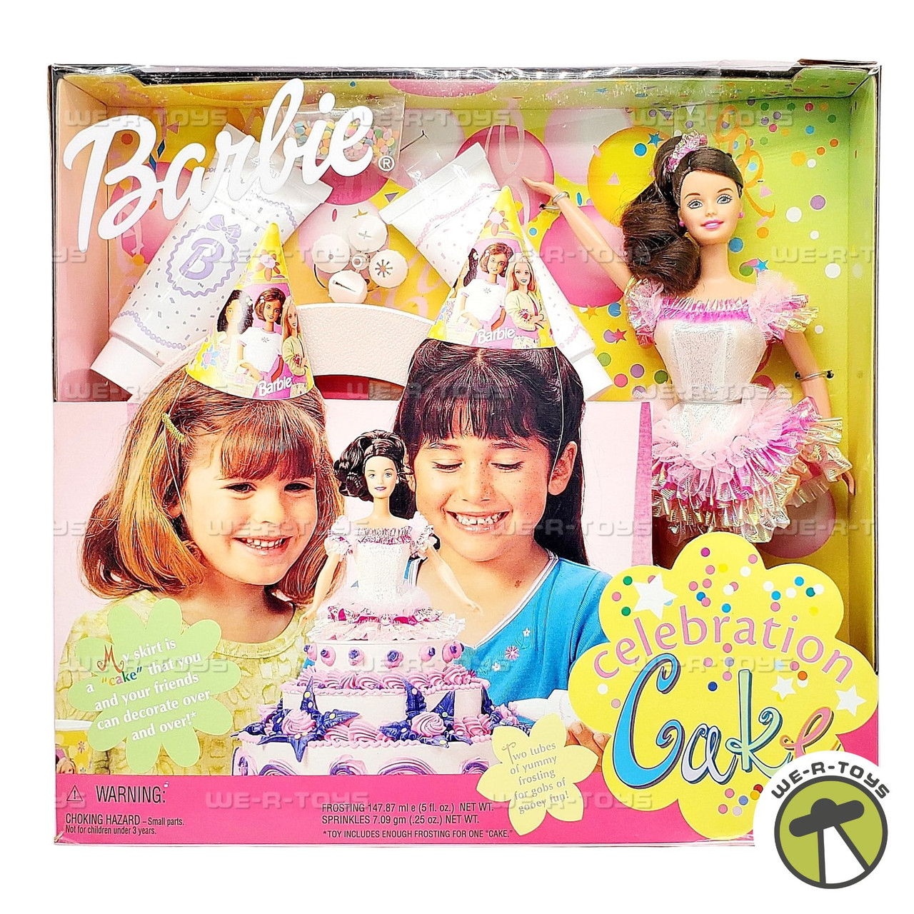 Barbie Celebration Cake Brunette Doll 1999 Mattel 22904 - We-R-Toys