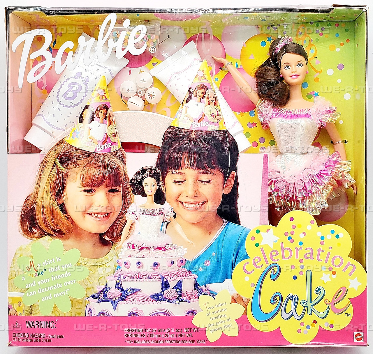 Barbie Celebration Cake Brunette Doll 1999 Mattel 22904 - We-R-Toys