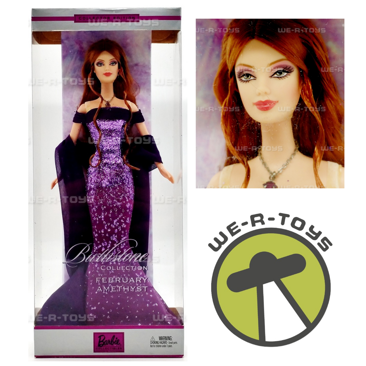 Barbie February Amethyst Birthstone Collection Doll 2002 Mattel