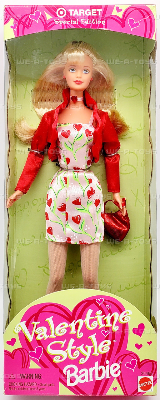 Valentine Style Barbie Doll Target Special Edition 1998 Mattel 20465