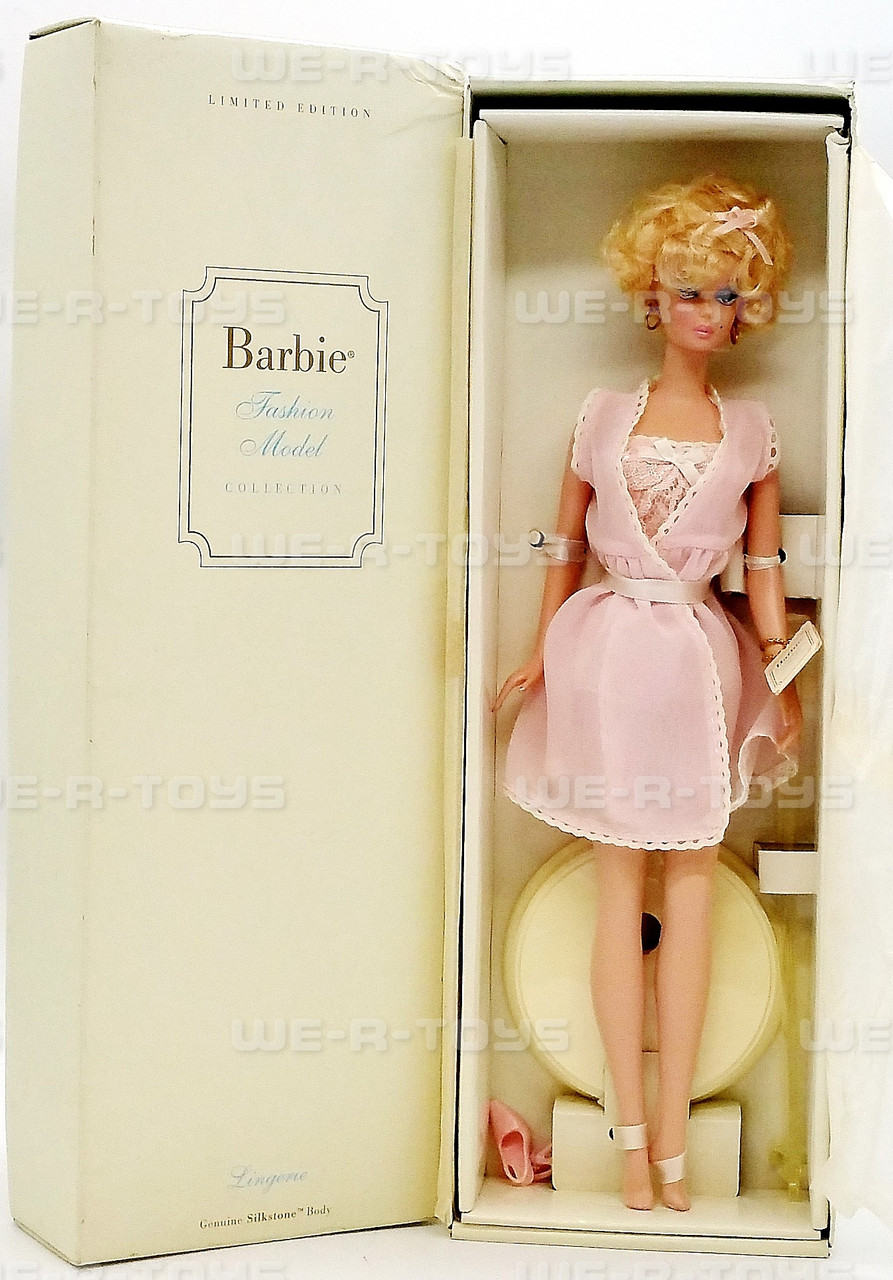 Lot - Four Mattel Barbie Limited Edition Fashion Model Silkstone dolls; two  2002 Lingerie Barbie Dolls, 2015 Blush Beauty, 2013 Tailored T