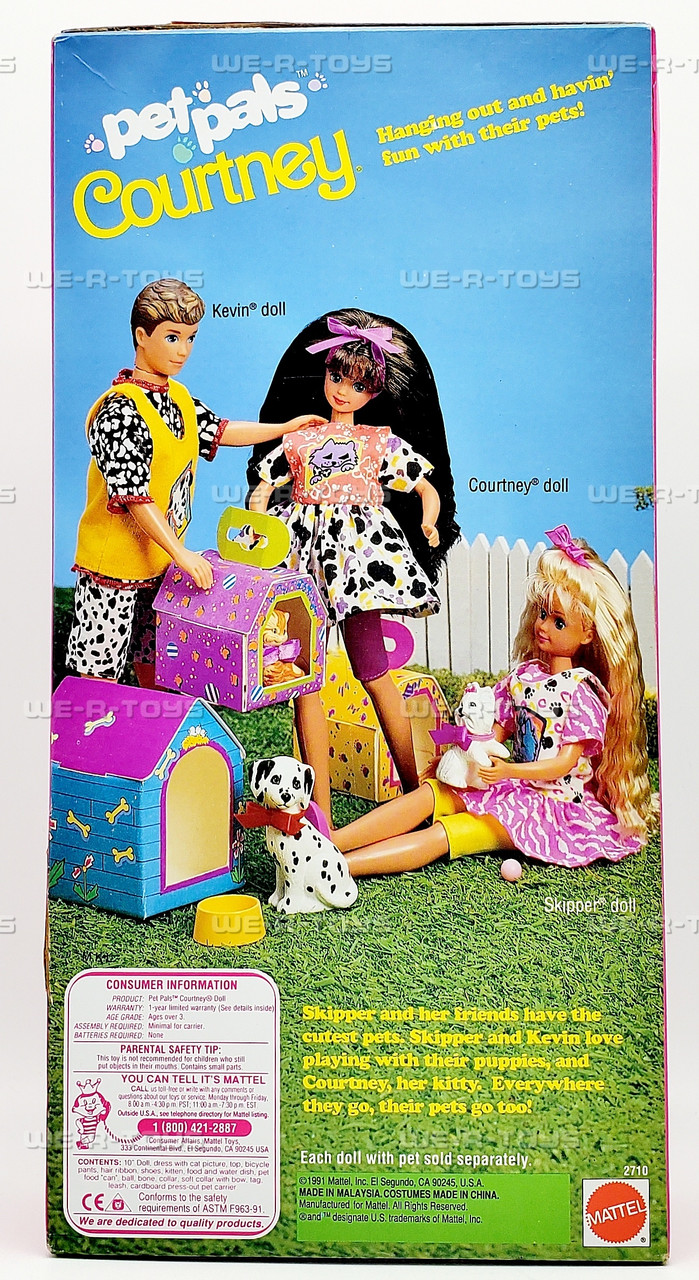 Barbie Pet Pals Courtney Doll 1991 Mattel 2710 - We-R-Toys