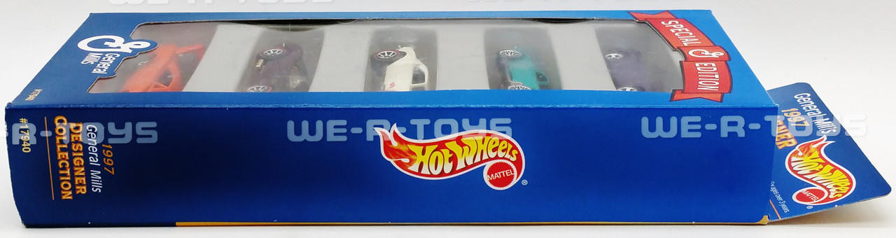 Hot Wheels General Mills 1997 Designer Collection Vehicle Pack of