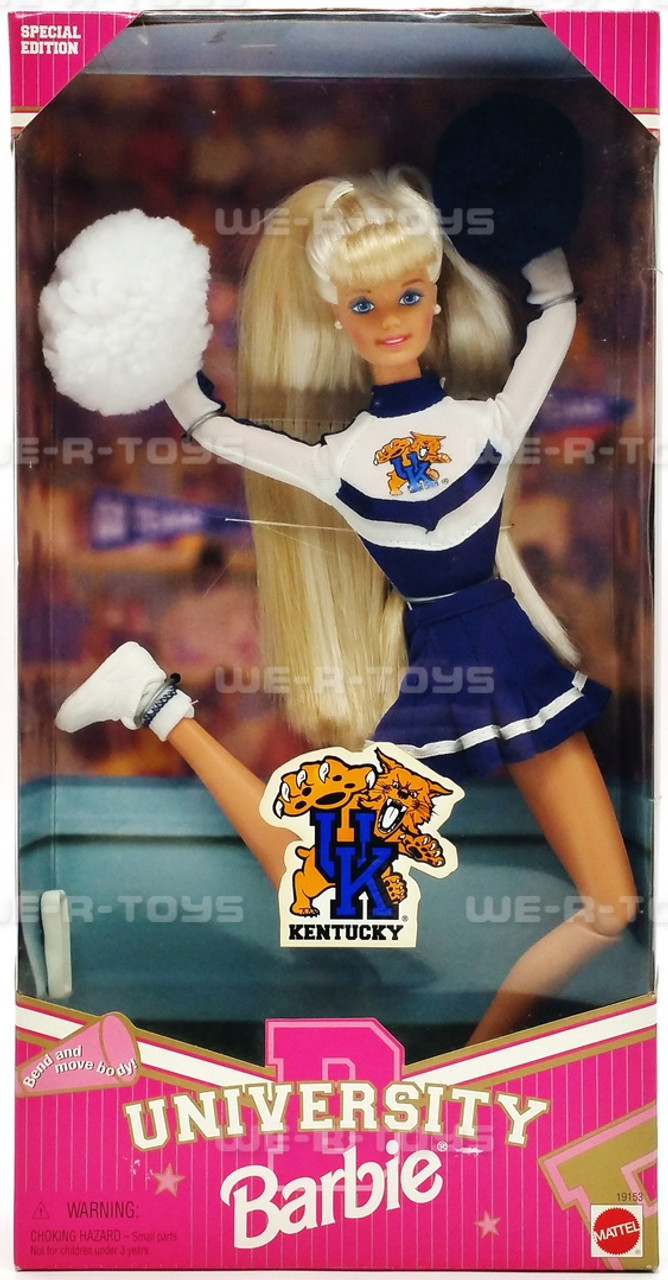 Barbie University of Kentucky Cheerleader Doll 1996 Mattel 19153