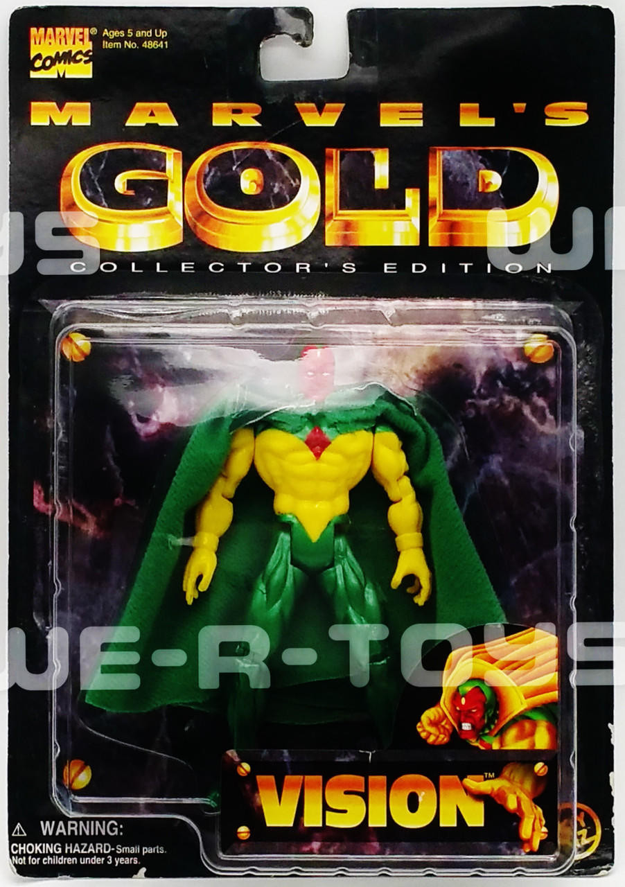 その他 Collector's Vision Marvel's Gold Collector's Edition Vision Action Figure Toy Biz