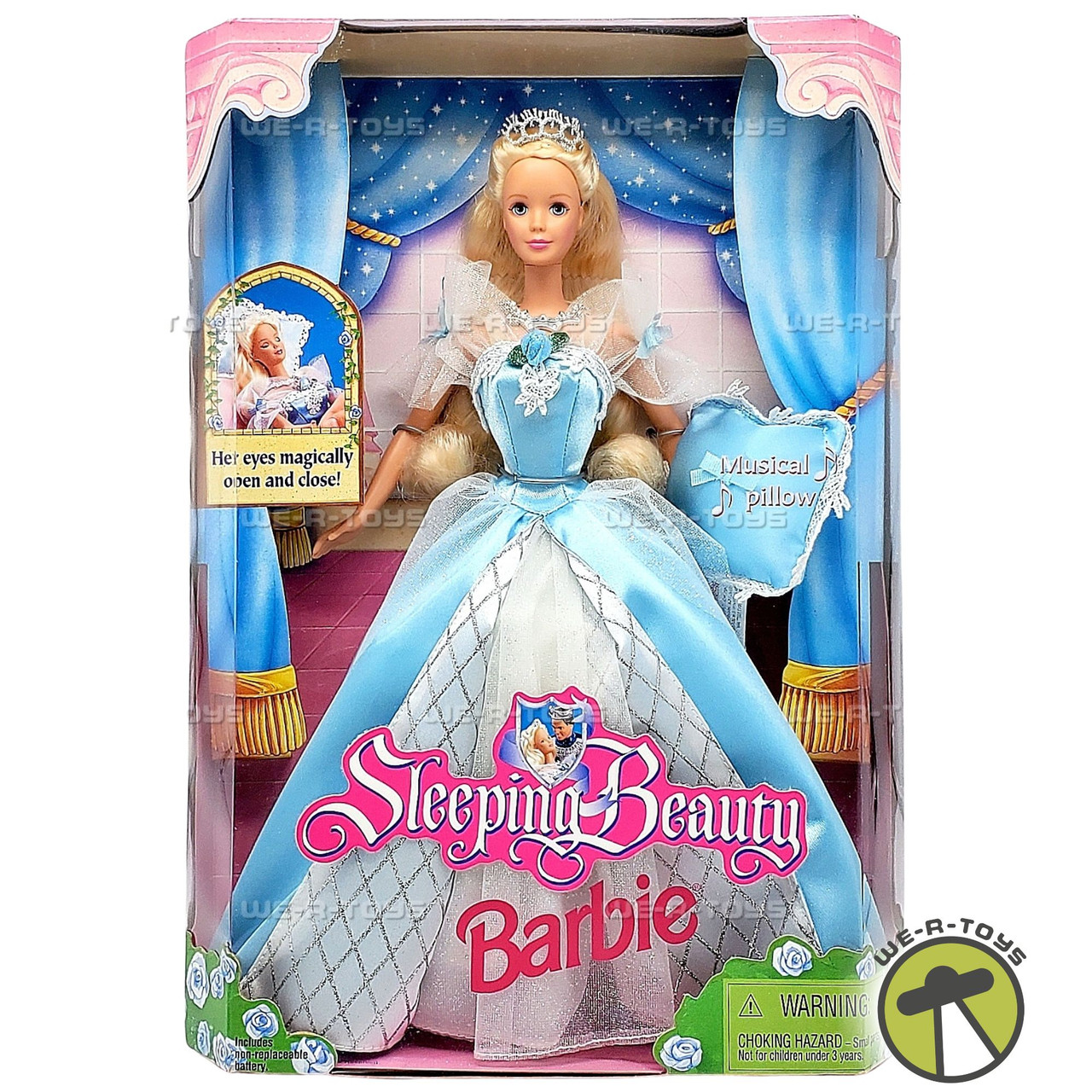 Sleeping Beauty Barbie Doll with Magical Eyes and Musical Pillow