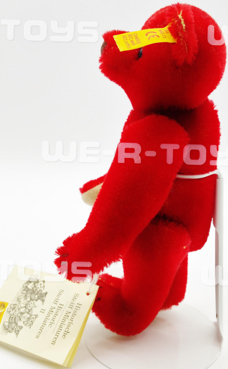Steiff Historic Miniature Series II Rot/Red Teddy Bear 1908