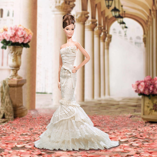 Vera Wang Bride Barbie Doll The Romanticist Gold Label Barbie