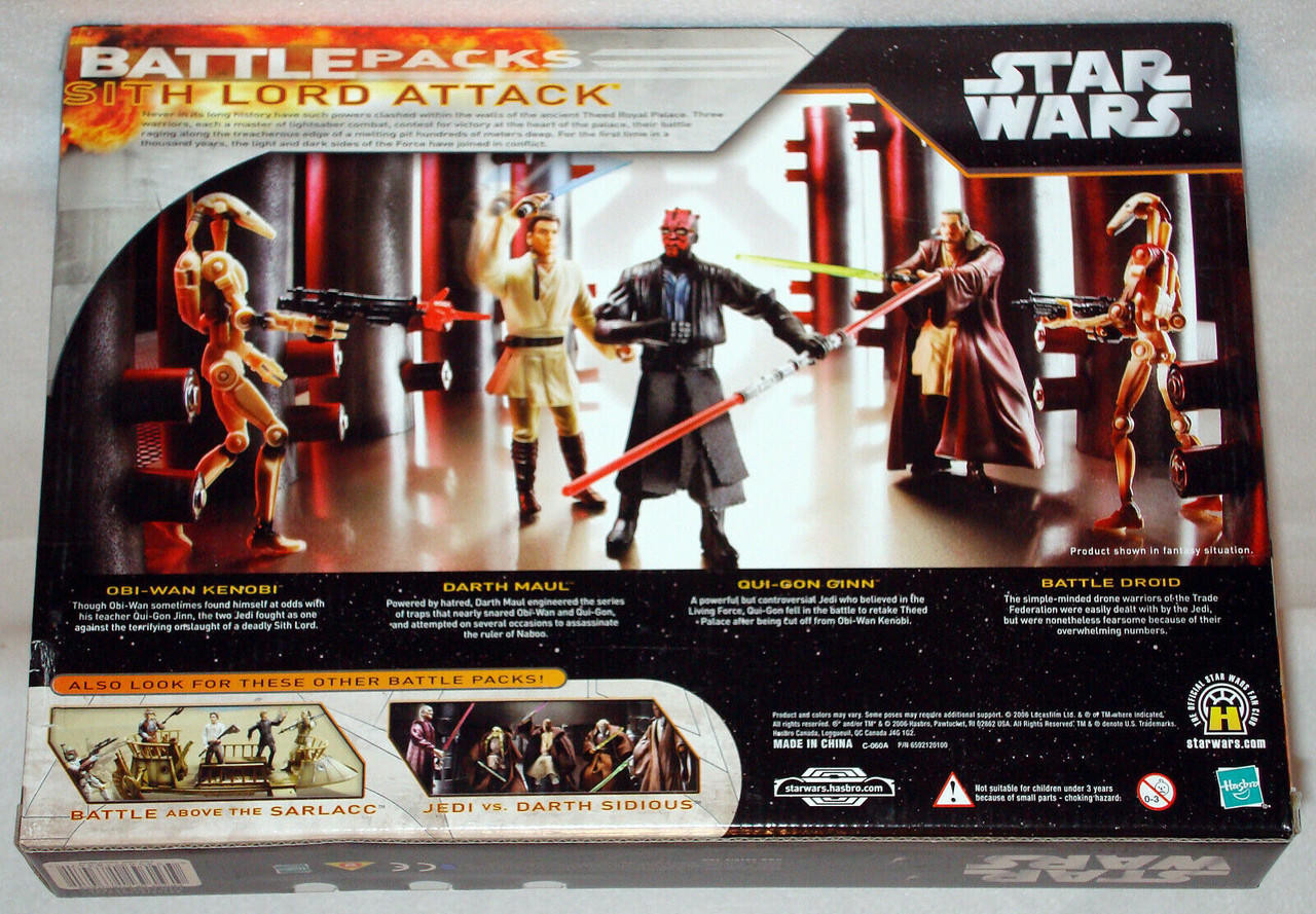 Star Wars Battle Packs Sith Lord Attack Action Figure Set 2006