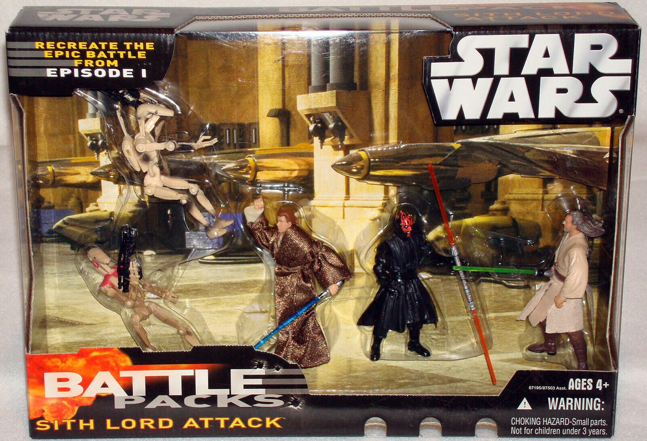 Star Wars Battle Packs Sith Lord Attack Action Figure Set 2006