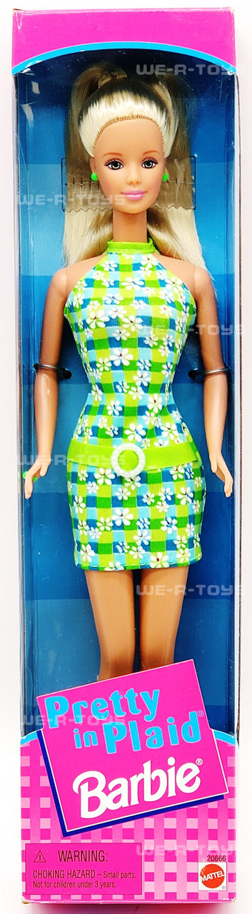 Pretty in Plaid Barbie Doll Blonde 1998 Mattel No. 20666 NRFB