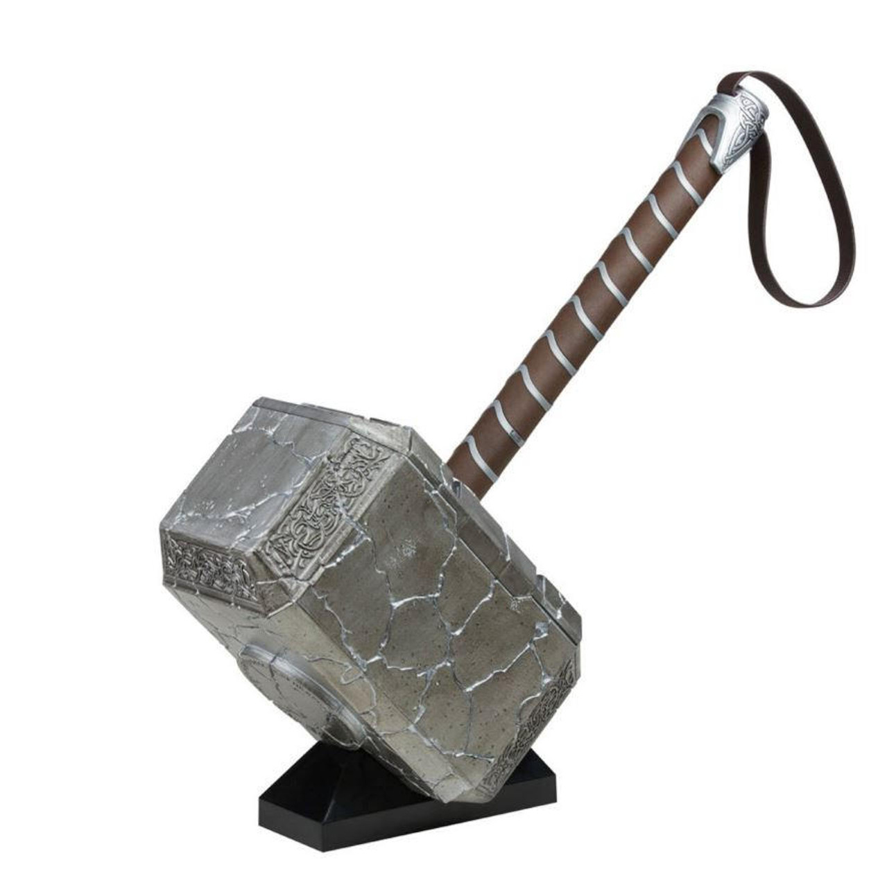 Thor the God of Thunder wielding the mighty hammer Mjollnir or