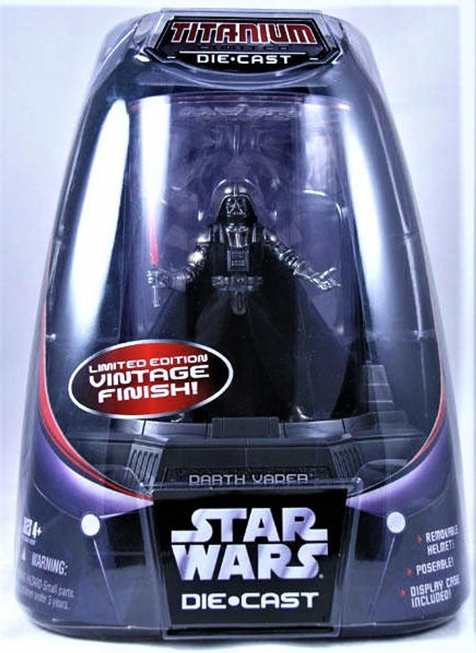 Star Wars Titanium Series Die-Cast Darth Vader Limited Edition Vintage  Finish