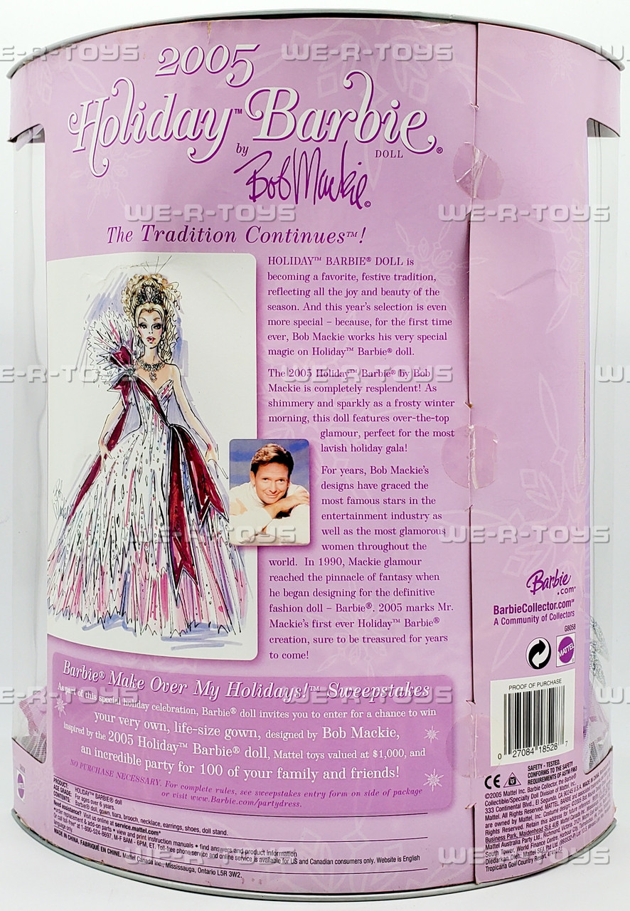 2005 Holiday Barbie Doll Bob Mackie Mattel G8058 - We-R-Toys