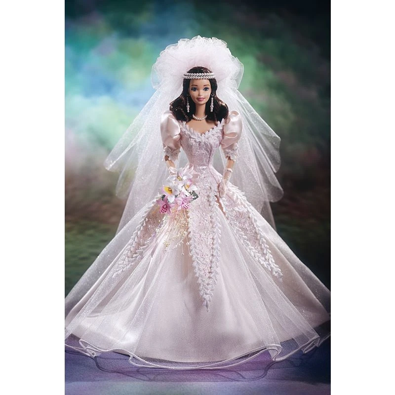 Blushing Orchid Bride Barbie Porcelain Doll The Wedding Flower Collection Mattel Blushing Orchid Bride Barbie Porcelain Doll The Wedding Flower Collection Mattel