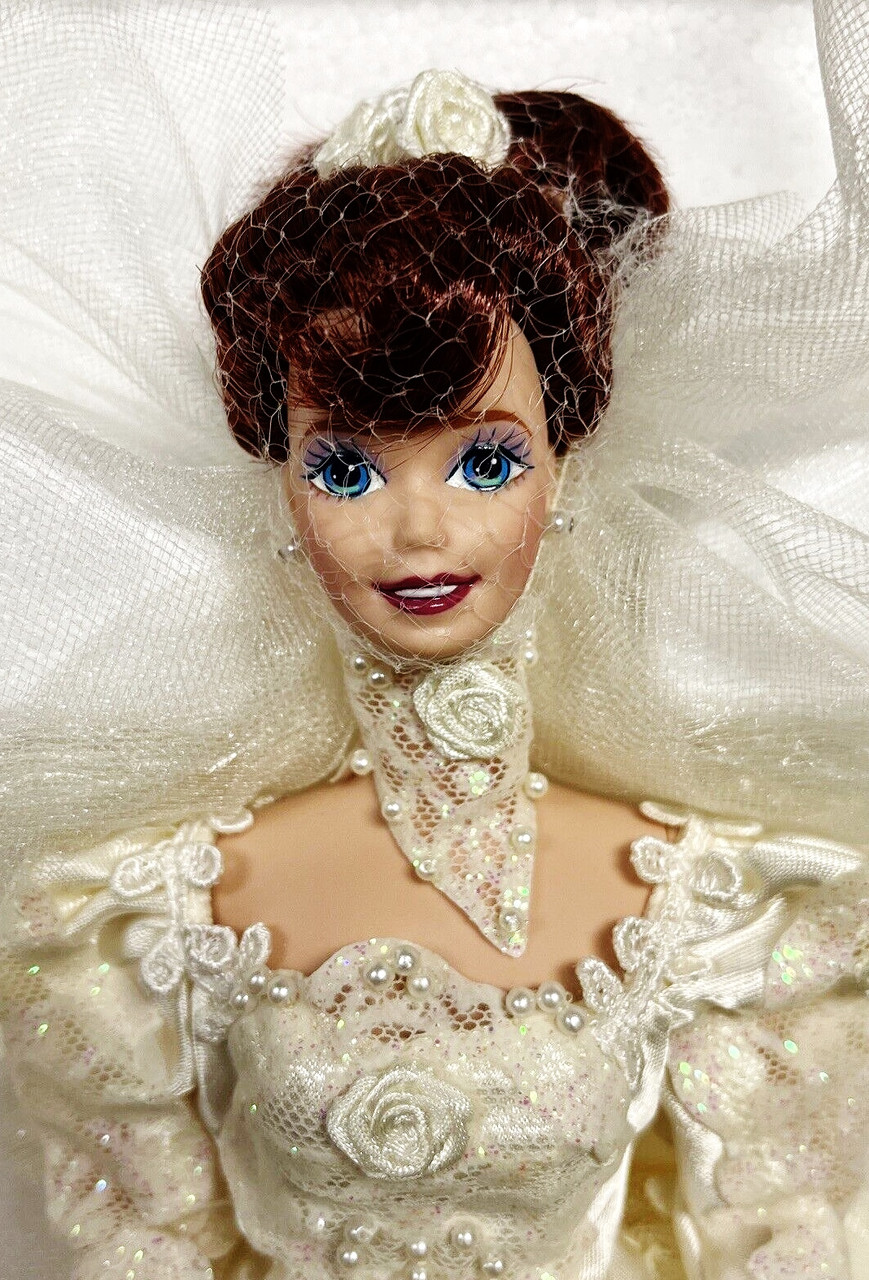 Romantic Rose Bride Barbie Doll Limited Edition 1995 Mattel 14541