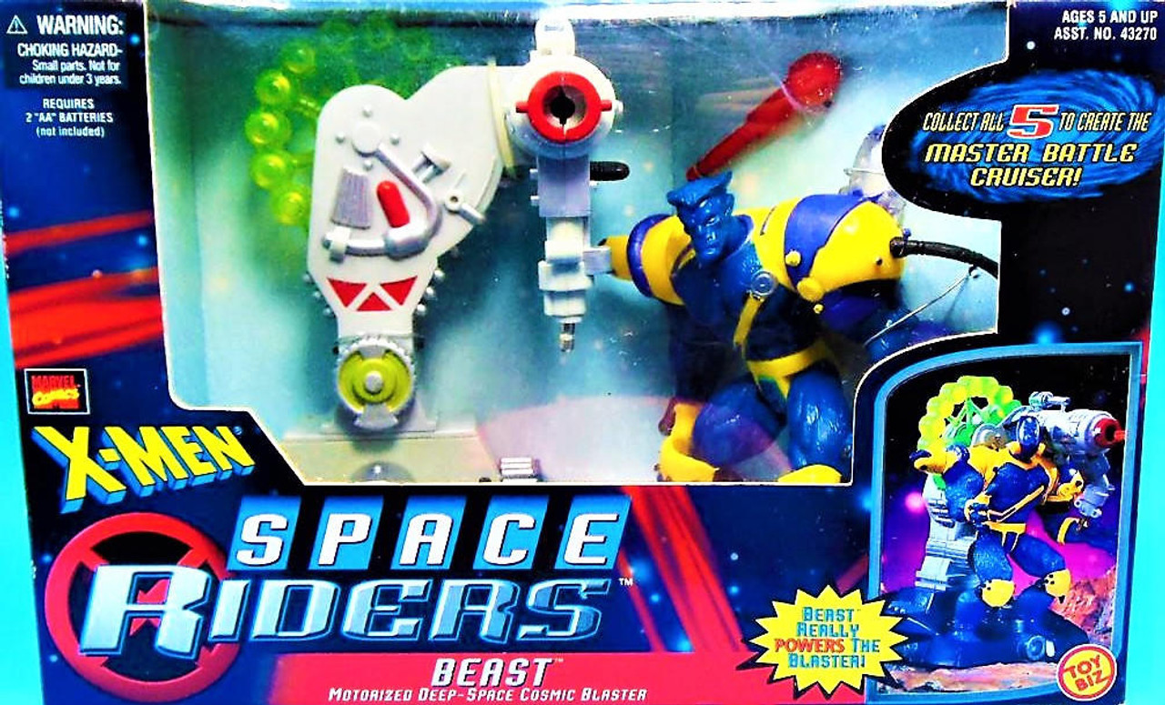 Marvel X-Men Space Riders Beast Figure with Deep-Space Cosmic Blaster Toy  Biz