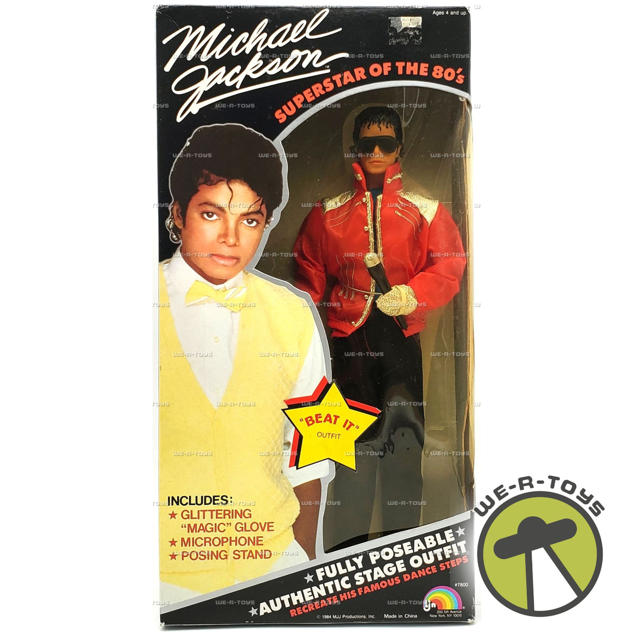 Michael Jackson Superstar of the 80's Beat It Outfit Doll