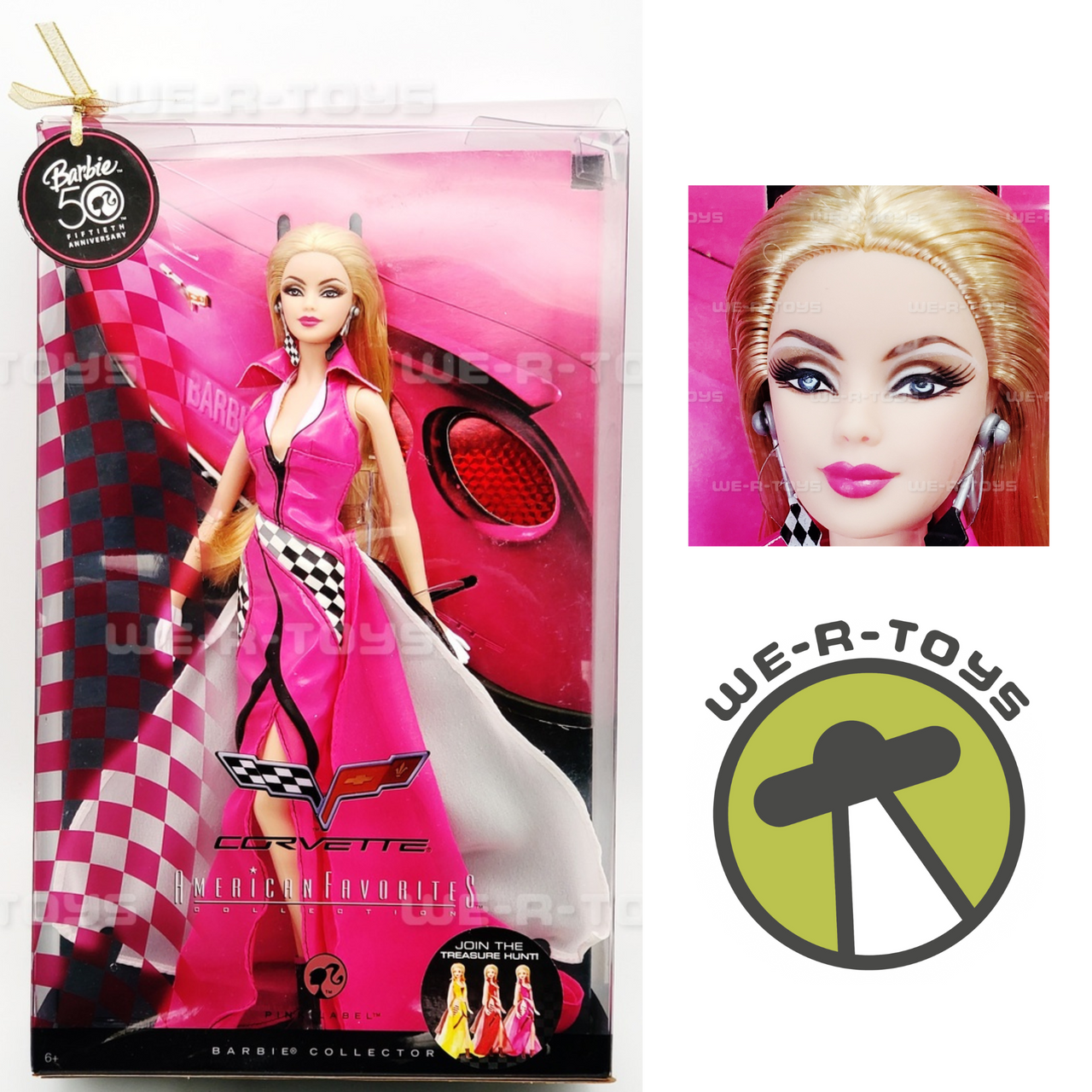 Barbie The Movie Hot Wheels' RC Corvette Remote Control Car 2023 Brand New