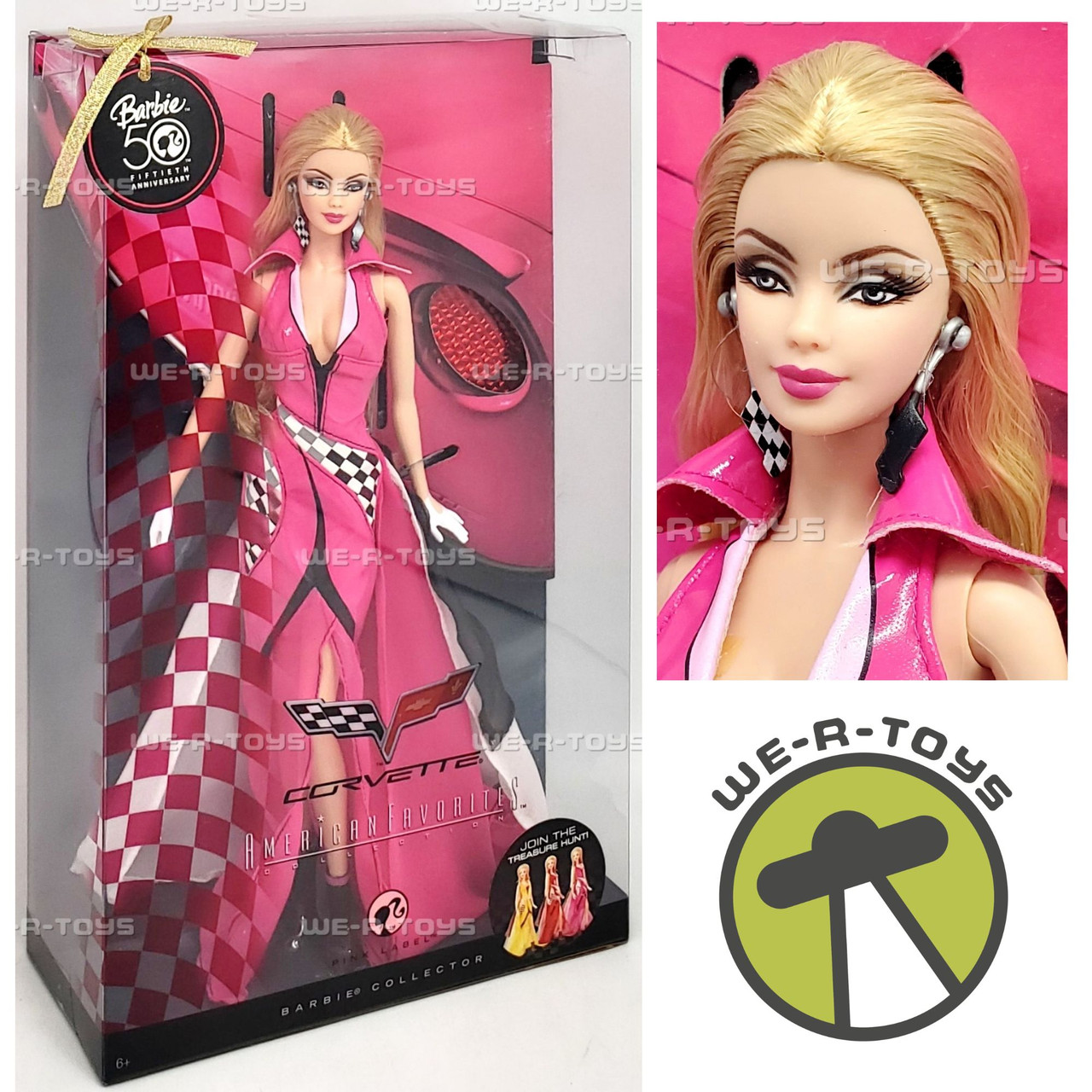 Barbie Pink Corvette Doll Rare Treasure Hunt Find Mattel 2009