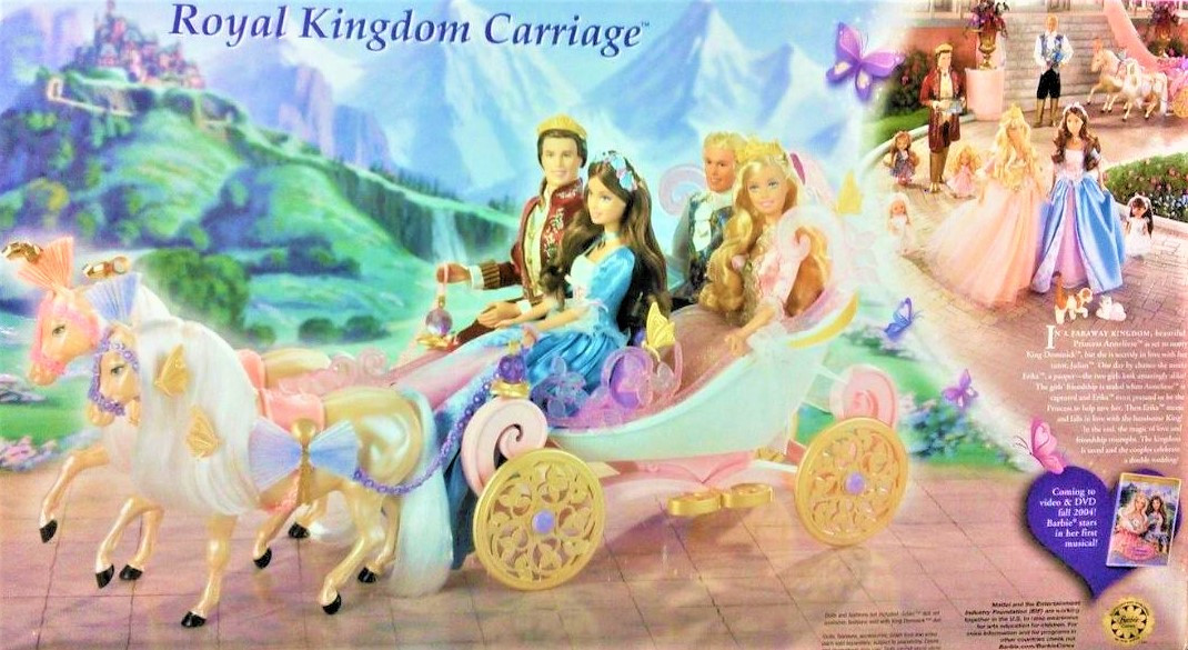 Barbie Princess and the Pauper Royal Kingdom Carriage Play Set