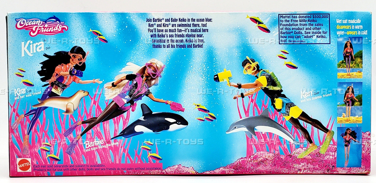 Barbie Ocean Friends Kira Doll Her Seal Friend Mattel #15431 1995