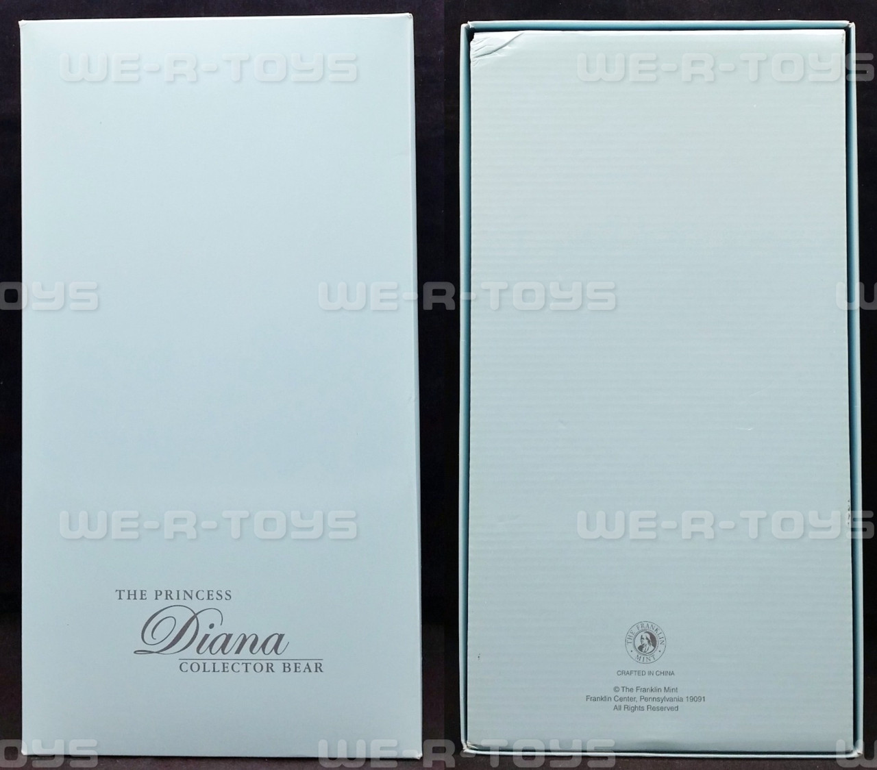 The Franklin Mint Princess Diana Collector Bear and Wardrobe Trunk