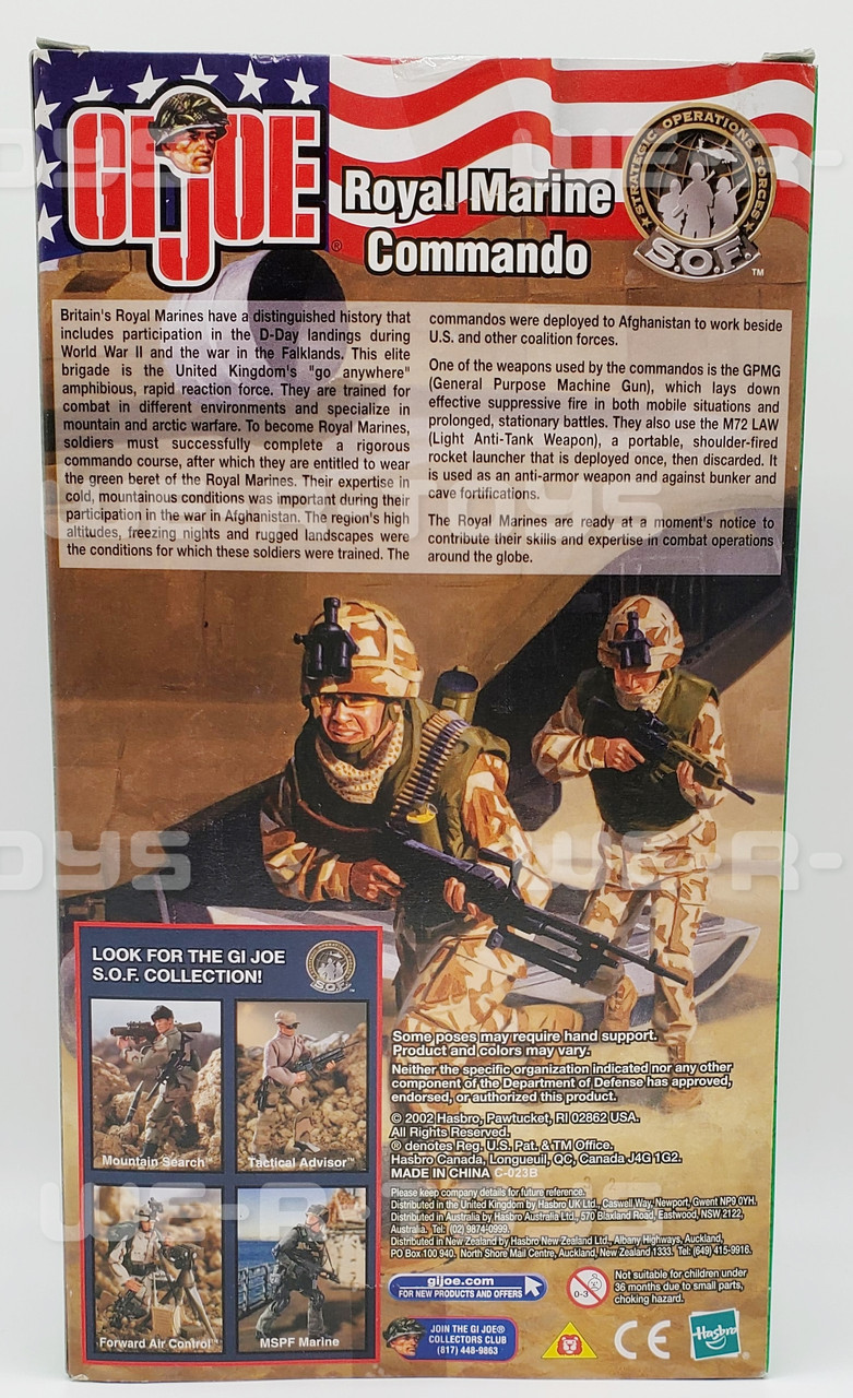 Gi Joe Mspf Marine Joe Royal Marine Commando Action Figure Hasbro