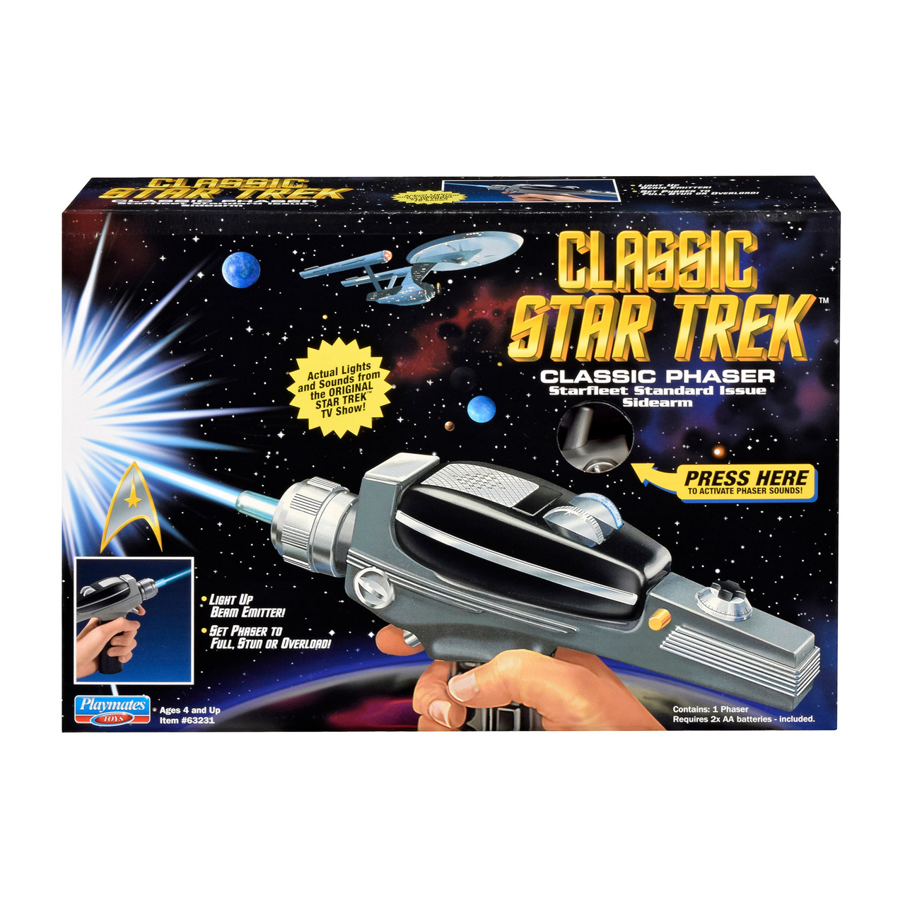 Classic Star Trek Classic Phaser Starfleet Standard Issue Sidearm