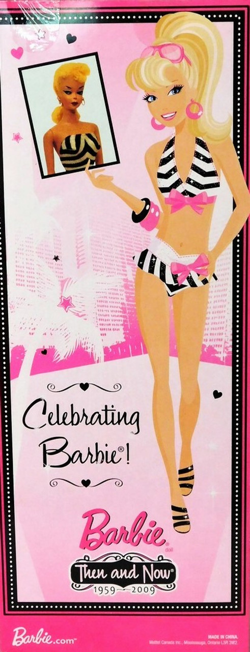 Bathing Suit Barbie Then and Now 1959-2009 50th Anniversary 2008 Mattel  P6508