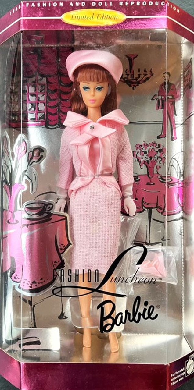 Fashion Luncheon Barbie Doll 1966 Fashion and Doll Reproduction 1996 Mattel