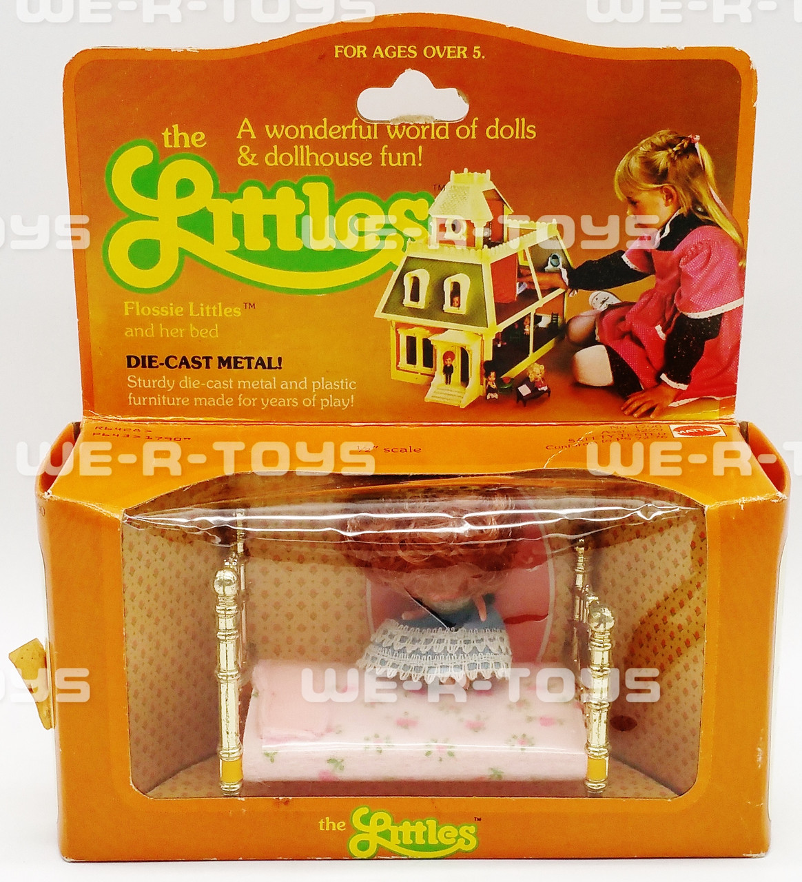The Littles Flossie Littles and Her Bed Playset Mattel 1980 #1790