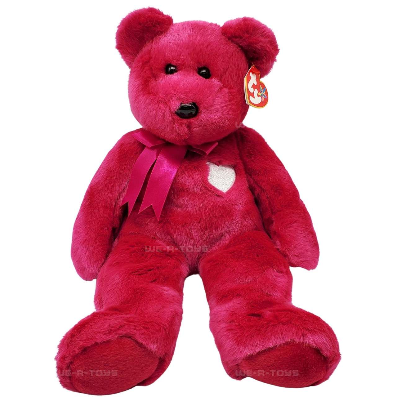 Ty Buddy Valentina the Bear Valentine's Day Plush with Hot Pink